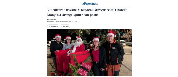 La Provence : Roxane Nibaudeau quitte son poste pour l'Australie